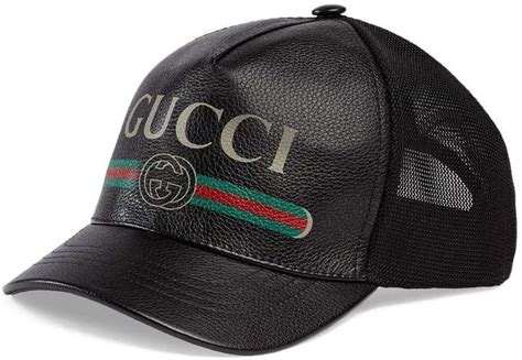 gucci men's vintage logo-print baseball cap black|Gucci baseball cap cheap.